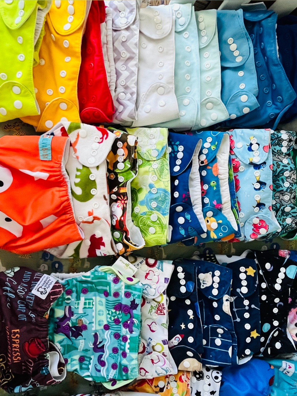 50 Cloth Diaper | BumGenius Alva Fluffy Penguin Co | Harry Potter Disney